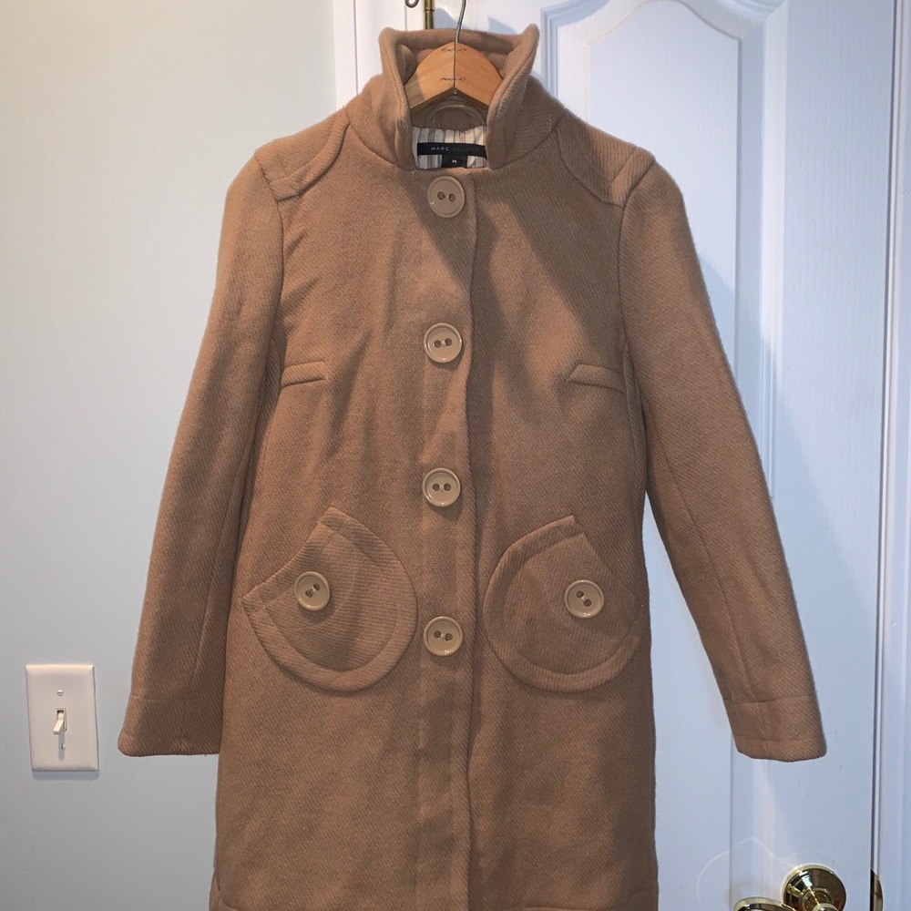 Camel Colored Wool Marc Jacobs Coat